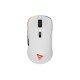 Savio RIFT WHITE gaming mouse RGB Dual Mode ratón Juego mano derecha Bluetooth + USB Type-C Óptico 10000 DPI