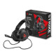 Savio Strike Auriculares Alámbrico Diadema Música/uso diario Negro, Rojo