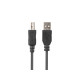 Lanberg CA-USBA-15CU-0010-BK cable USB USB 2.0 1 m USB B Negro