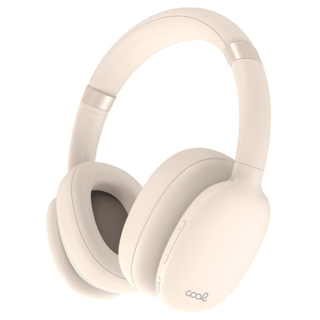 COOL AURICULARES STEREO BLUETOOTH CASCOS ROLLER BEIGE