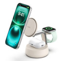 Belkin Qi2 Fitness tracker, Auriculares, Smartphone, Reloj inteligente Blanco USB Cargador inalámbrico Carga rápida Interior