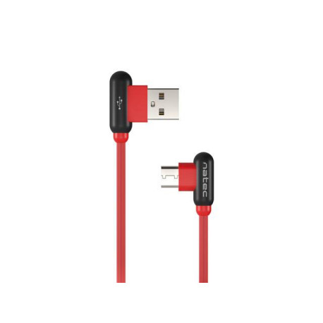 NATEC NKA-1201 cable USB USB 2.0 1 m USB A USB C Negro, Rojo