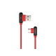 NATEC NKA-1201 cable USB USB 2.0 1 m USB A USB C Negro, Rojo