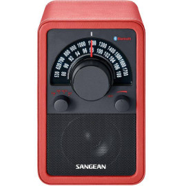 Sangean WR-15BT Leder rot