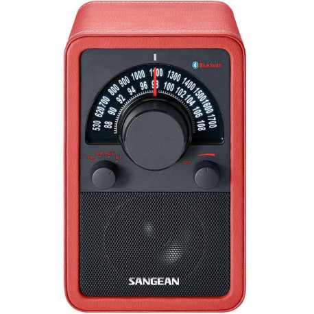 Sangean WR-15BT Leder rot