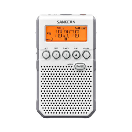 SANGEAN DT-800 BLANCO / RADIO DESPERTADOR PORTÁTIL