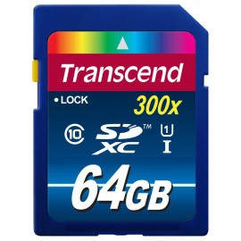 Transcend 64GB SDXC Class10 UHS I 300X
