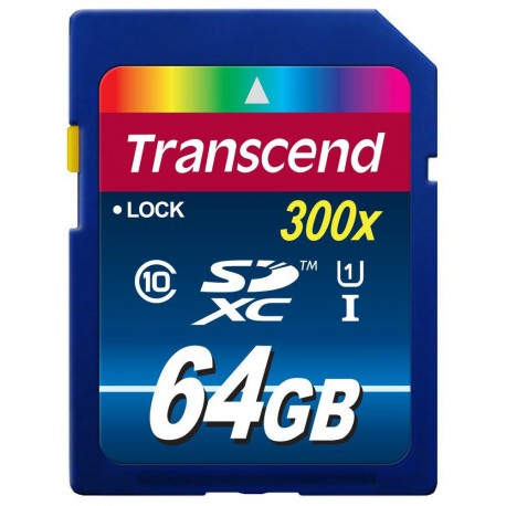 Transcend 64GB SDXC Class10 UHS I 300X