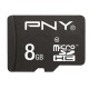 PNY 8GB microSDHC SDU8GBPER25-EF