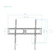 TooQ Soporte de Pared para Pantallas 37”-140”, Negro