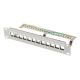 PATCH PANEL LANBERG 12 PUERTOS 1U RACK 10 FTP PARA MODULOS KEYSTONE GRIS