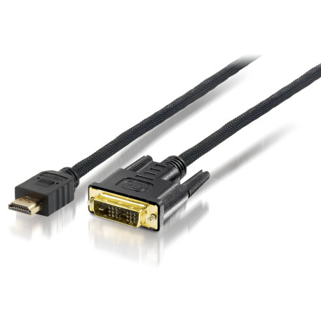 EQUIP - Equip 119329 10m HDMI DVI-D Negro adaptador de cable de vídeo - 4015867176047
