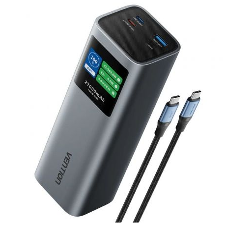 Powerbank 27000mAh Vention FKEH0/ 140W/ Gris