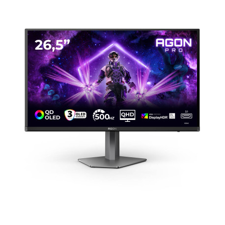 AOC AGON PRO AG276QKD2 pantalla para PC 67,3 cm (26.5'') 2560 x 1440 Pixeles Quad HD QD-OLED Negro, Gris
