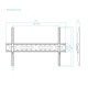 TooQ Soporte Fijo de pared para pantallas 37''- 80'', Negro