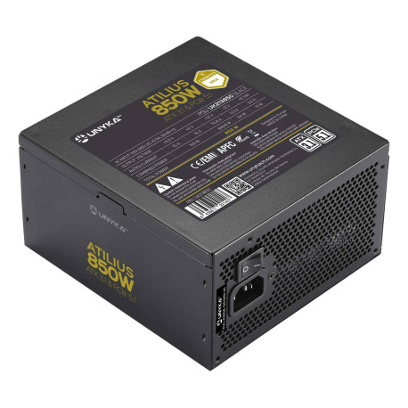 UNYKAch Fuente de Alimentación ATX Atilius 3.1 Black 850W Gold