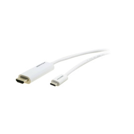 Kramer Electronics C-USBC/HM15 adaptador de cable de vídeo 4,6 m HDMI tipo A (Estándar) Blanco