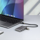 StarTech.com 5G4AC-USB-C-HUB hub de interfaz USB 3.2 Gen 1 (3.1 Gen 1) Type-C 5000 Mbit/s Gris