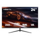 Nilox MONITOR 24 GAMING FHD 240HZ pantalla para PC 61 cm (24'') Full HD LCD Negro