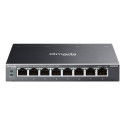 TP-Link Omada ES208GP switch Gestionado L2 Gigabit Ethernet (10/100/1000) Energía sobre Ethernet (PoE) DIN rail Negro