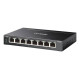 TP-Link Omada ES208GP switch Gestionado L2 Gigabit Ethernet (10/100/1000) Energía sobre Ethernet (PoE) DIN rail Negro