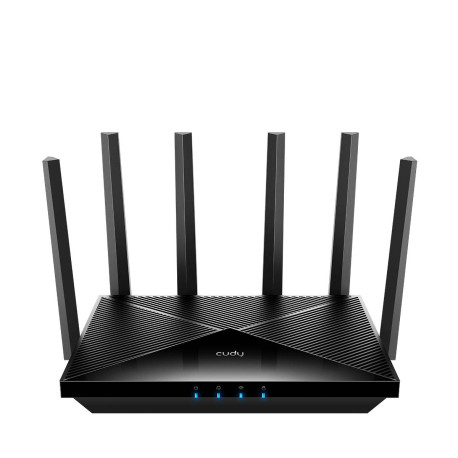 Cudy WR6500 router inalámbrico Gigabit Ethernet Doble banda (2,4 GHz / 5 GHz) Negro