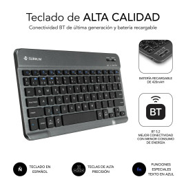 SUBBLIM SUBKT3-BTS070 funda para tablet 27,9 cm (11'') Libro Negro