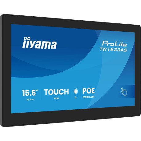 iiyama TW1623AS-B3P pantalla de señalización Panel plano interactivo 39,6 cm (15.6'')