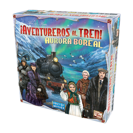 Juego de mesa ¡aventureros al tren! aurora boreal