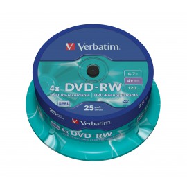 Verbatim DVD-RW Matt Silver 43639