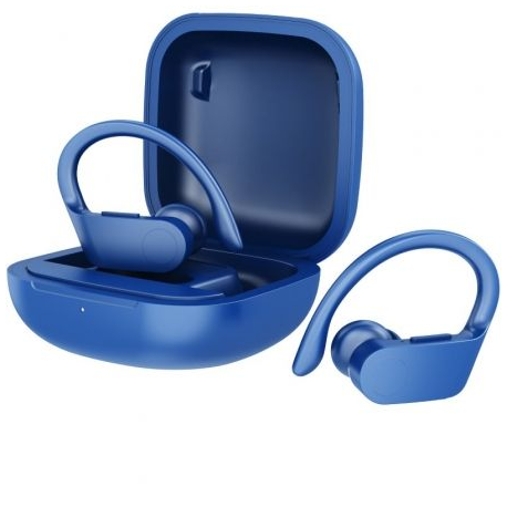Auriculares Deportivos Bluetooth Daewoo DW2024 con estuche de carga/ Autonomía 5h/ Azules