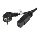 Lanberg CA-C19C-10CC-0018-BK cable de transmisión Negro 1,8 m CEE7/7 C19 acoplador