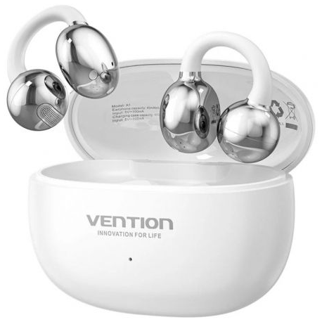 Auriculares Bluetooth Vention Echo Clip A11 Pro con estuche de carga/ Autonomía 6h/ Blancos