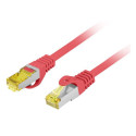 Lanberg PCF6A-10CU-0025-R cable de red Rojo 0,25 m Cat6a S/FTP (S-STP)
