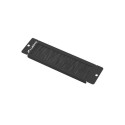 Lanberg AK-1104-B accesorio de bastidor Panel pasacables con cepillo