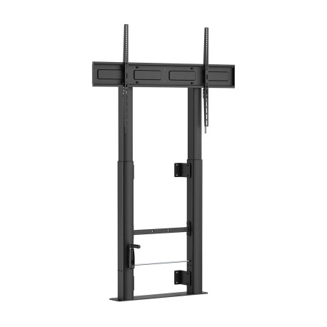 AISENS Soporte Suelo Con Manivela y Fijacion a Pared, TV 120kg de 60''-100'', Negro