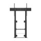 AISENS Soporte Suelo Con Manivela y Fijacion a Pared, TV 120kg de 60''-100'', Negro