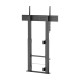 AISENS Soporte Suelo Con Manivela y Fijacion a Pared, TV 120kg de 60''-100'', Negro