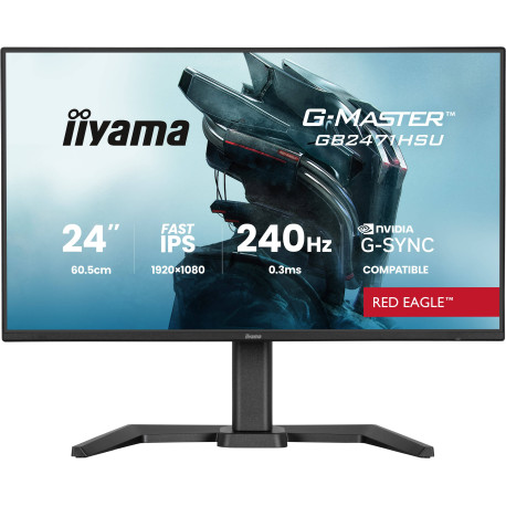 iiyama GB2471HSU-B1 pantalla para PC 60,5 cm (23.8'') 1920 x 1080 Pixeles Negro