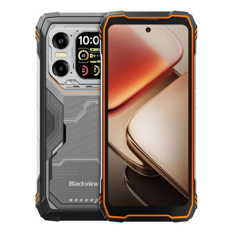 Blackview XPLORE 1 17,2 cm (6.78'') SIM doble Android 15 5G 12 GB 256 GB 20000 mAh Naranja, Negro