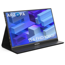 Arzopa S1 Table Monitor portátil Negro 39,6 cm (15.6'') LCD 1920 x 1080 Pixeles