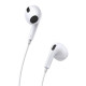 Baseus H17 Auriculares Alámbrico Dentro de oído Llamadas/Música Blanco