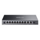 TP-Link Omada ES210GP switch Gestionado L2 Gigabit Ethernet (10/100/1000) Energía sobre Ethernet (PoE) DIN rail Negro