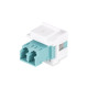 STARTECH.COM - StarTech.com DMFKSLCLCCOUPLER adaptador de fibra óptica LC 1 pieza(s) Blanco - DMFKSLCLCCOUPLER