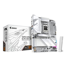 GIGABYTE X870 AORUS ELITE X3D ICE Placa Base - Compatible con procesadores AMD