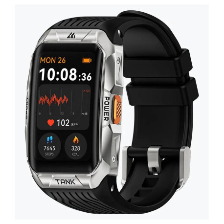 KOSPET TANK X2 ULTRA 3,63 cm (1.43'') AMOLED 34 mm Digital 466 x 466 Pixeles Pantalla táctil Plata GPS (satélite)