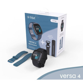 Fitbit Versa 4 AMOLED Digital Pantalla táctil Grafito GPS (satélite)