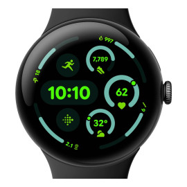 Google Pixel Watch 3 AMOLED 45 mm Digital Pantalla táctil Negro Wifi GPS (satélite)