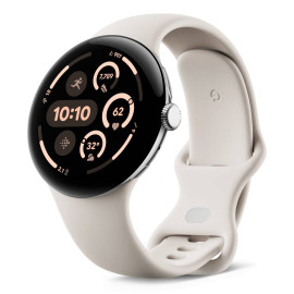 Google Pixel Watch 3 AMOLED 45 mm Digital Pantalla táctil 4G Plata Wifi GPS (satélite)