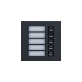 (DHI-VTO4202FB-MB5) DAHUA MÓDULO CON 5 BOTONES PARA VIDEOPORTERO EXTERIOR MODULAR SERIE VTO4202F 100X100MM